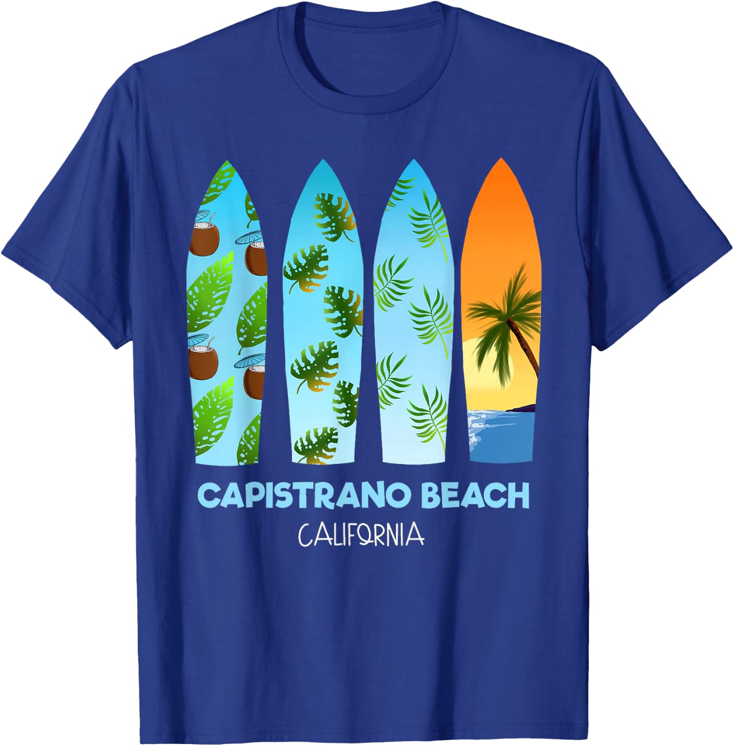 Capistrano Beach California T-Shirt - T-Shirt | Royal