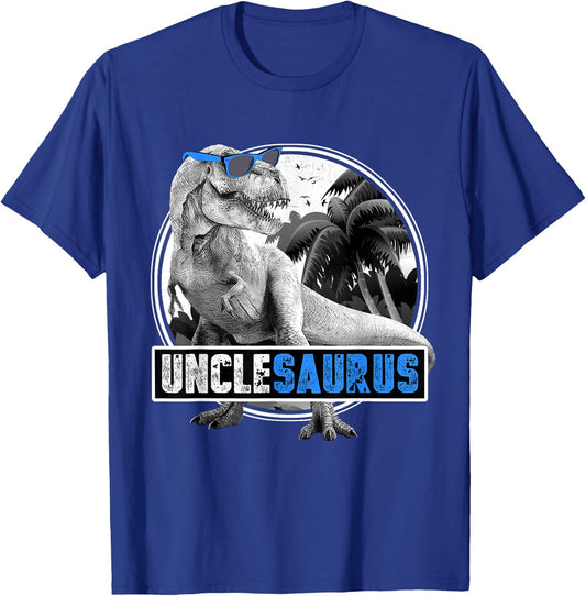 Unclesaurus T-Rex Dinosaur Uncle Uncle Dinosaur T-Shirt - T-Shirt | Royal