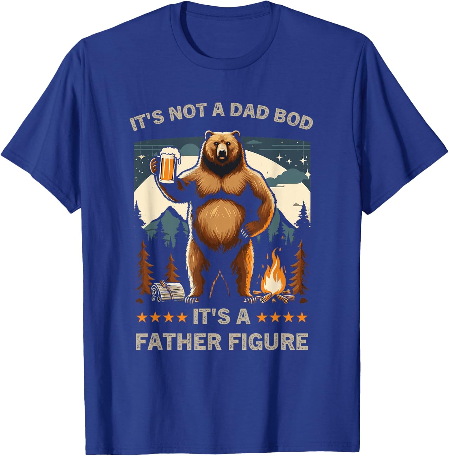 It's Not A Bad Bod It's A Father Figure Family Dad funny T-Shirt - T-Shirt | Royal