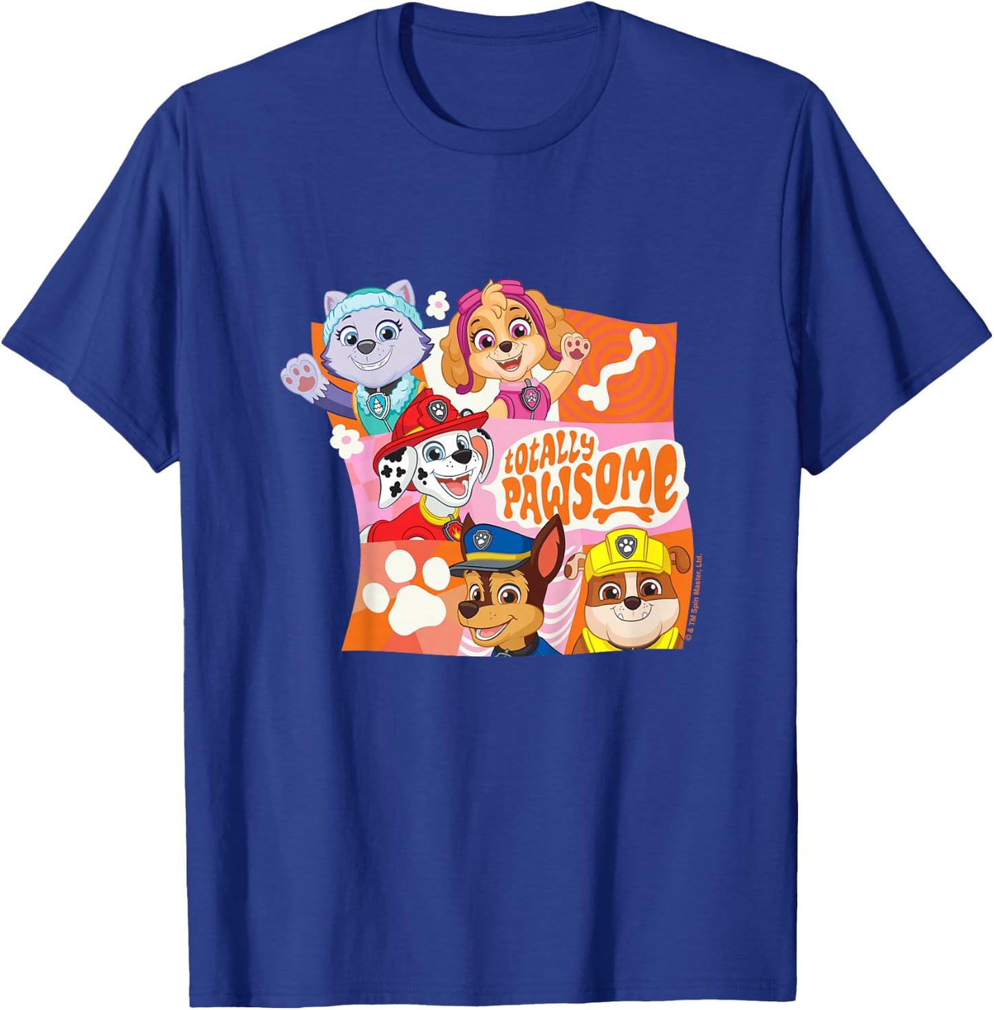 Kids PAW Patrol Totally Pawsome Character Panels Group Shot T-Shirt - T-Shirt | Royal