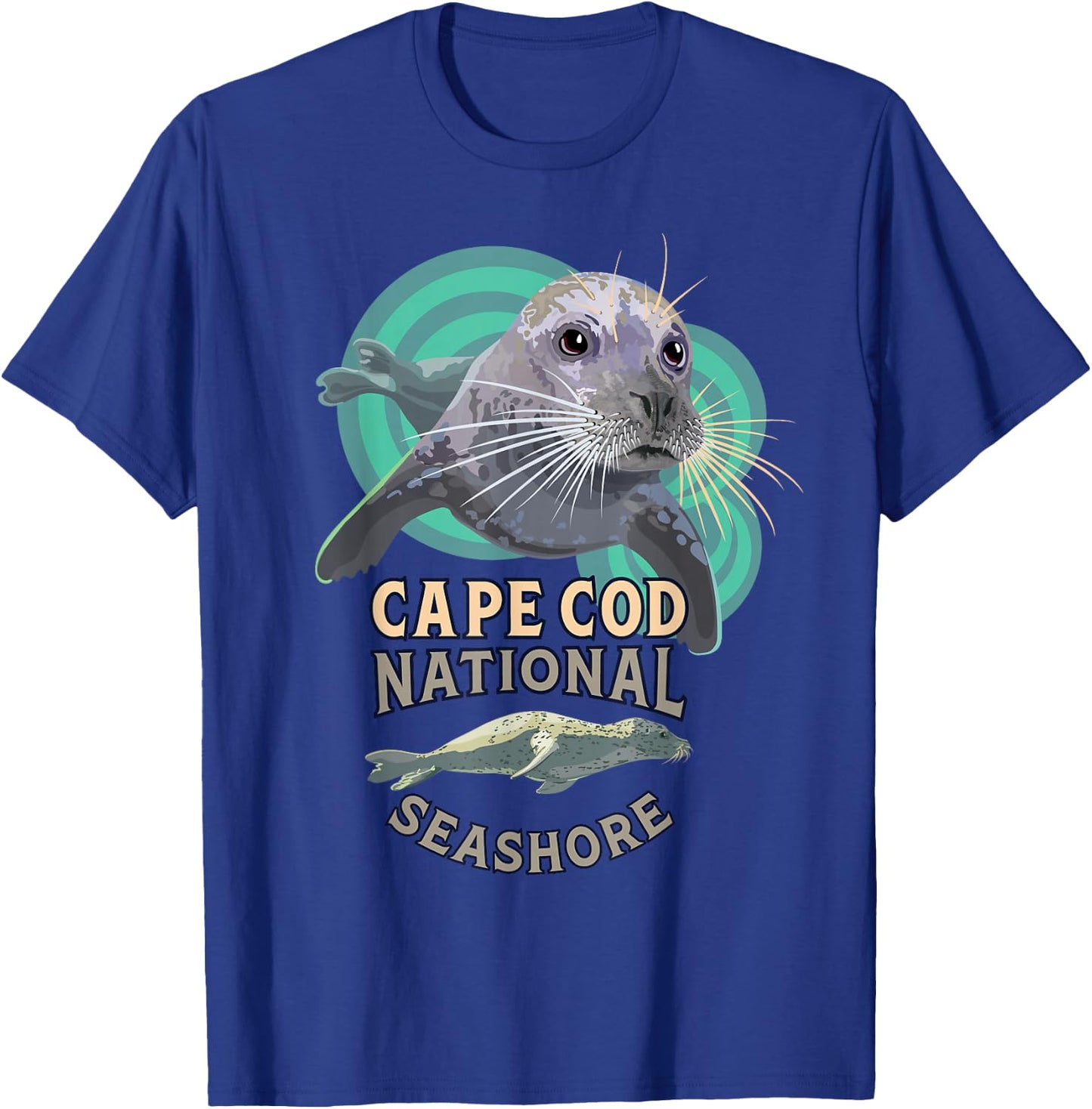 Harbor Seal at Cape Cod National Seashore Beach Souvenir T-Shirt - T-Shirt | Royal