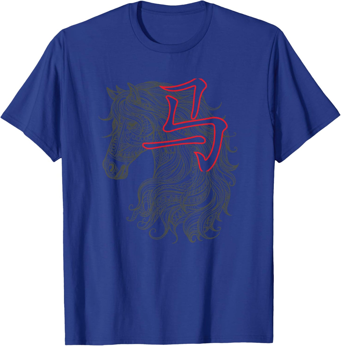 Chinese Lunar New Year Of The Horse 2026 Vietnamese Tet T-Shirt - T-Shirt | Royal