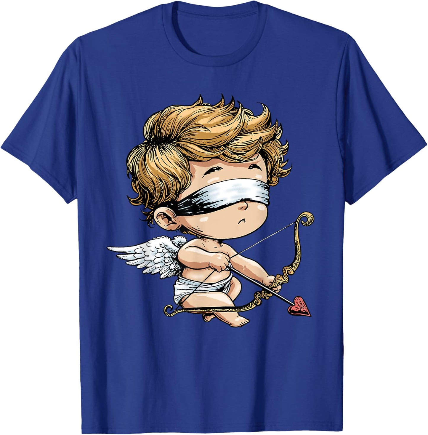 Angel Cupid Shirt Funny Love Blind Cupid Valentines Day T-Shirt - T-Shirt | Royal
