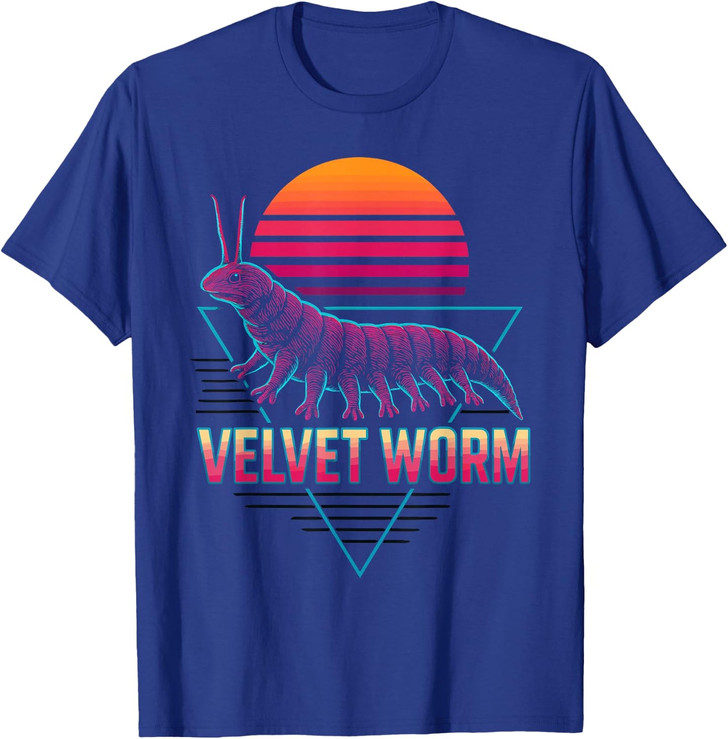 Velvet Worm Retro T-Shirt - T-Shirt | Royal