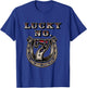 Lucky Number 7 Seven Horse Shoe Good Luck T-Shirt - T-Shirt | Royal
