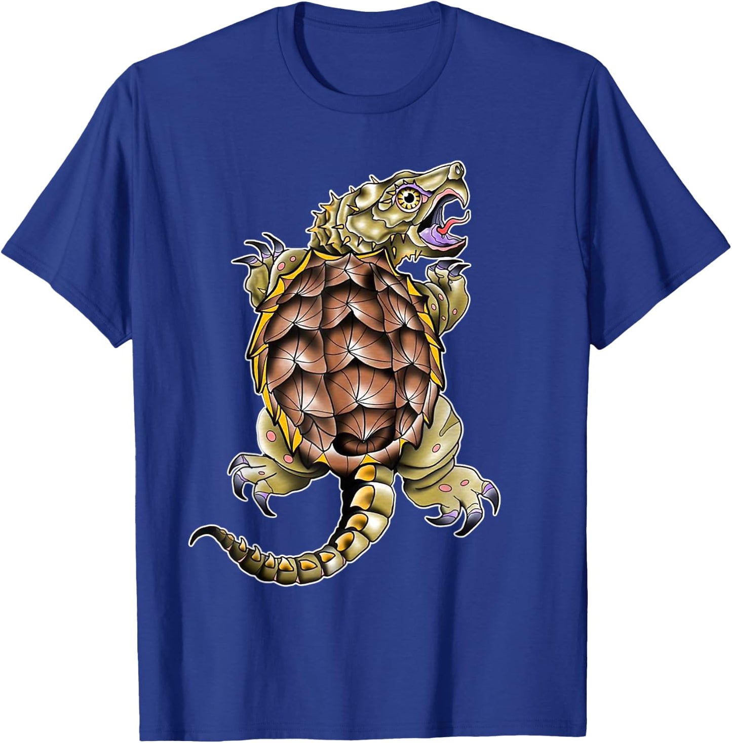 Alligator Snapping Turtle Neo-Traditional Tattoo Flash T-Shirt - T-Shirt | Royal