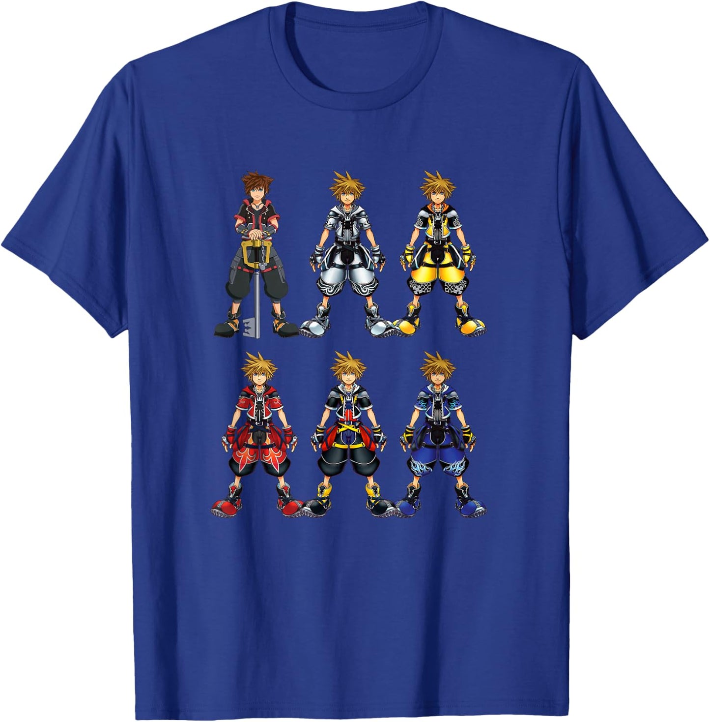 Disney Kingdom Hearts Sora Epic Costumes Collage Chest Logo T-Shirt - T-Shirt | Royal