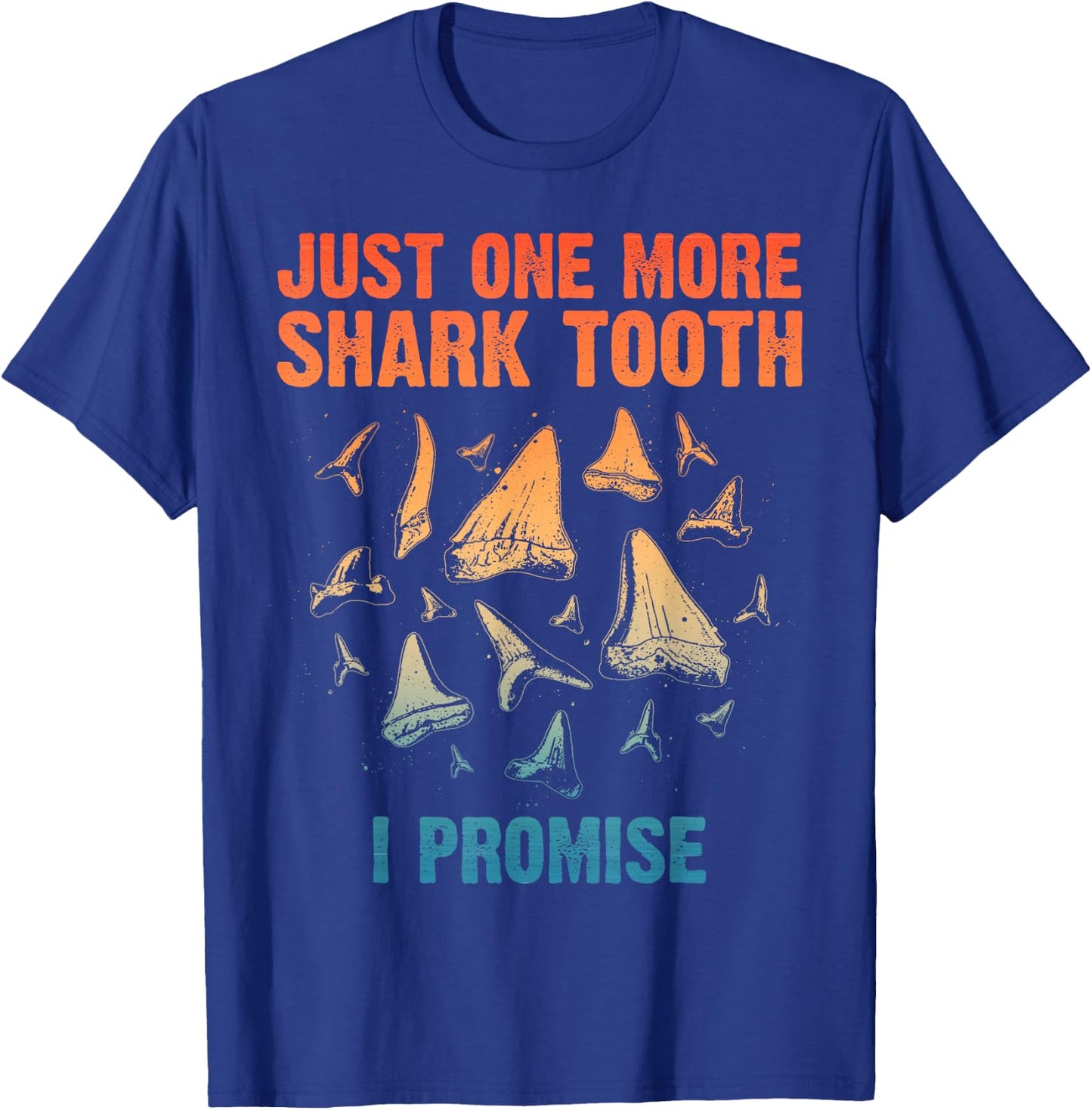 Cool Shark Teeth Art Women Megalodon Tooth Hunting T-Shirt - T-Shirt | Royal