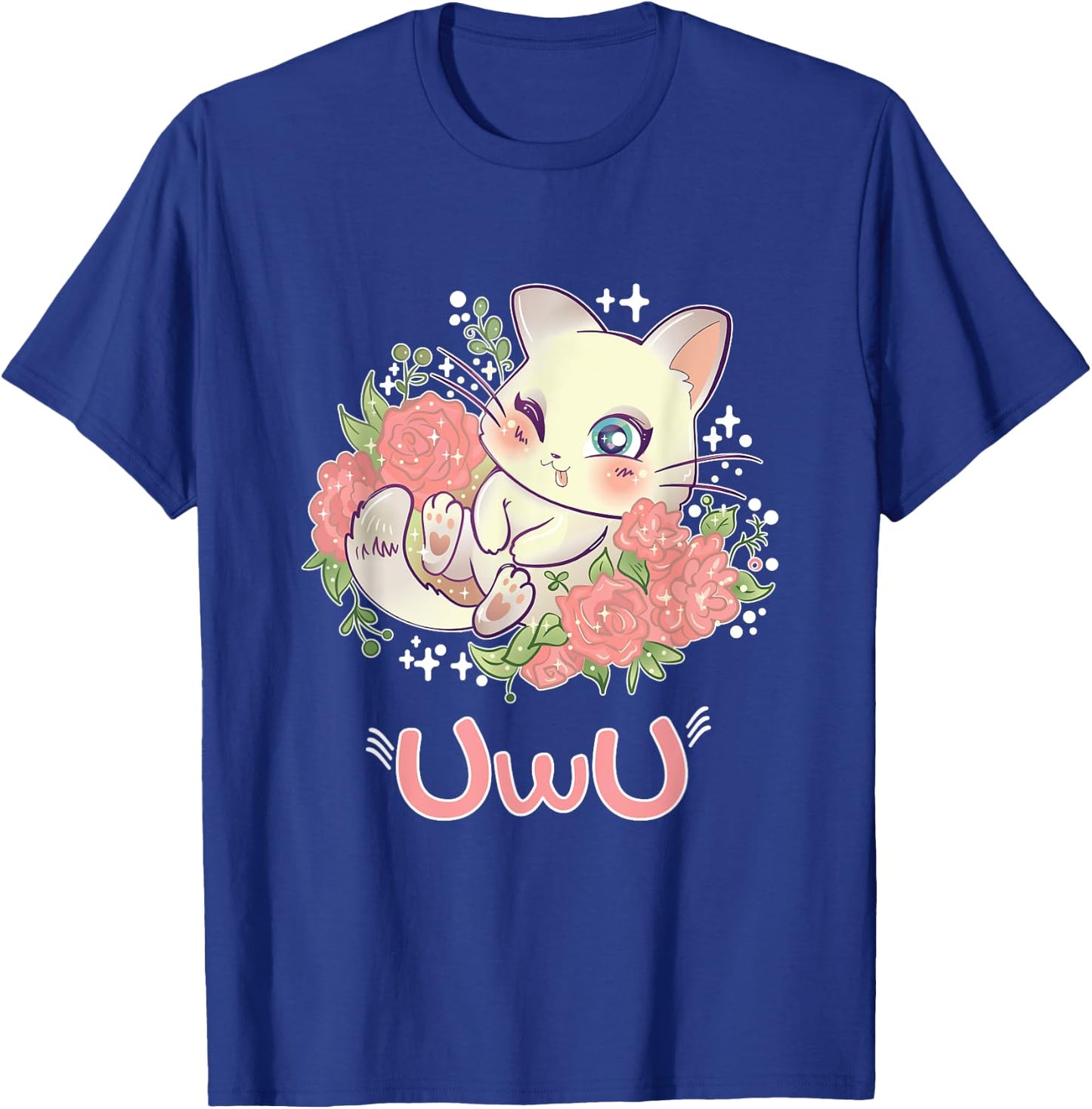 Kawaii I UwU Cat I Kawaii Meme Cute Japan Anime Kitten T-Shirt - T-Shirt | Royal