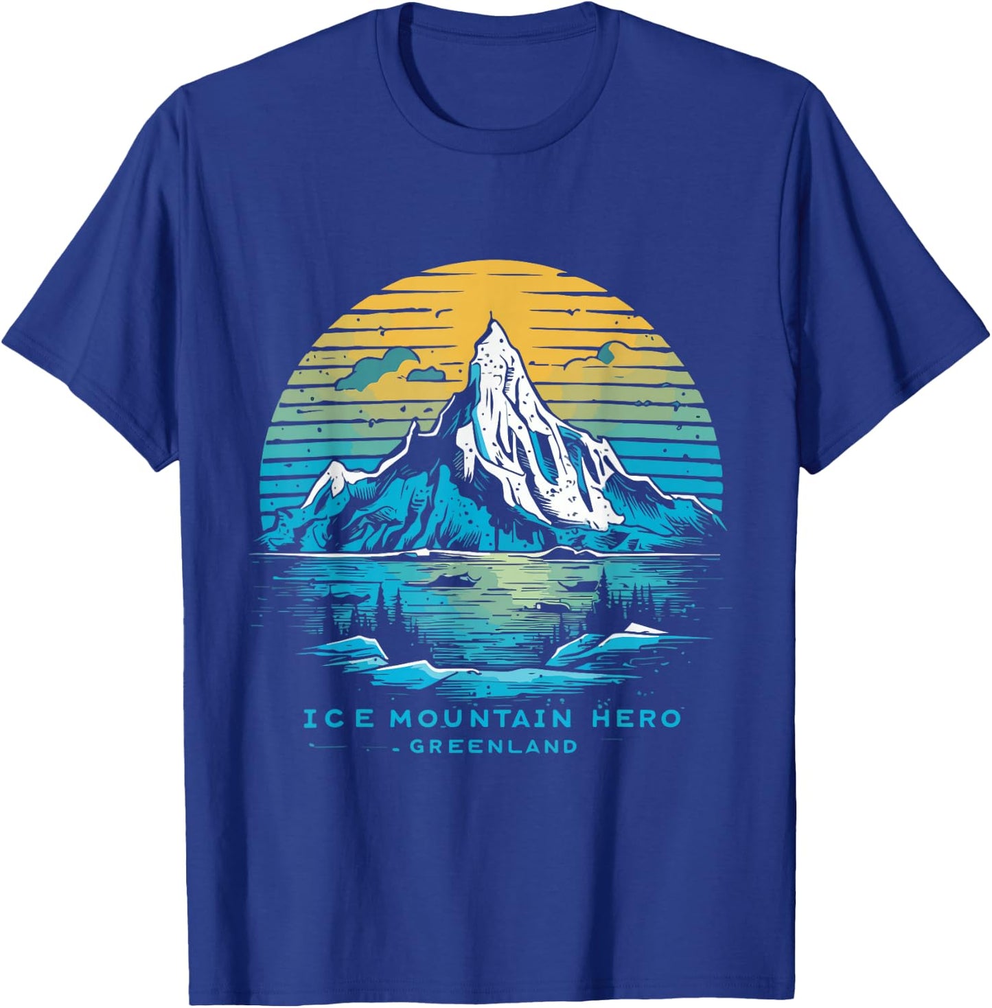 Ice Mountain Greenland Souvenir T-Shirt - T-Shirt | Royal