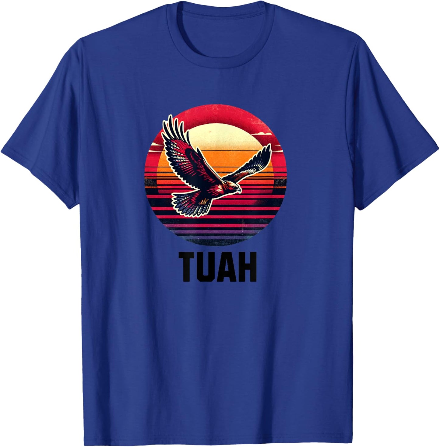 HAWK TUAH HAWK TUSH , Small, Grey T-Shirt - T-Shirt | Royal