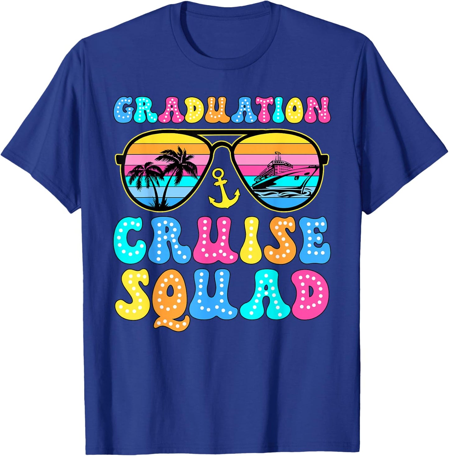 Graduation Cruise Squad Funny Cruising Graduation 2024 T-Shirt - T-Shirt | Royal