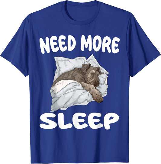 Cute Irish Wolfhound Need More Sleep Pajamas Nightgown T-Shirt - T-Shirt | Royal