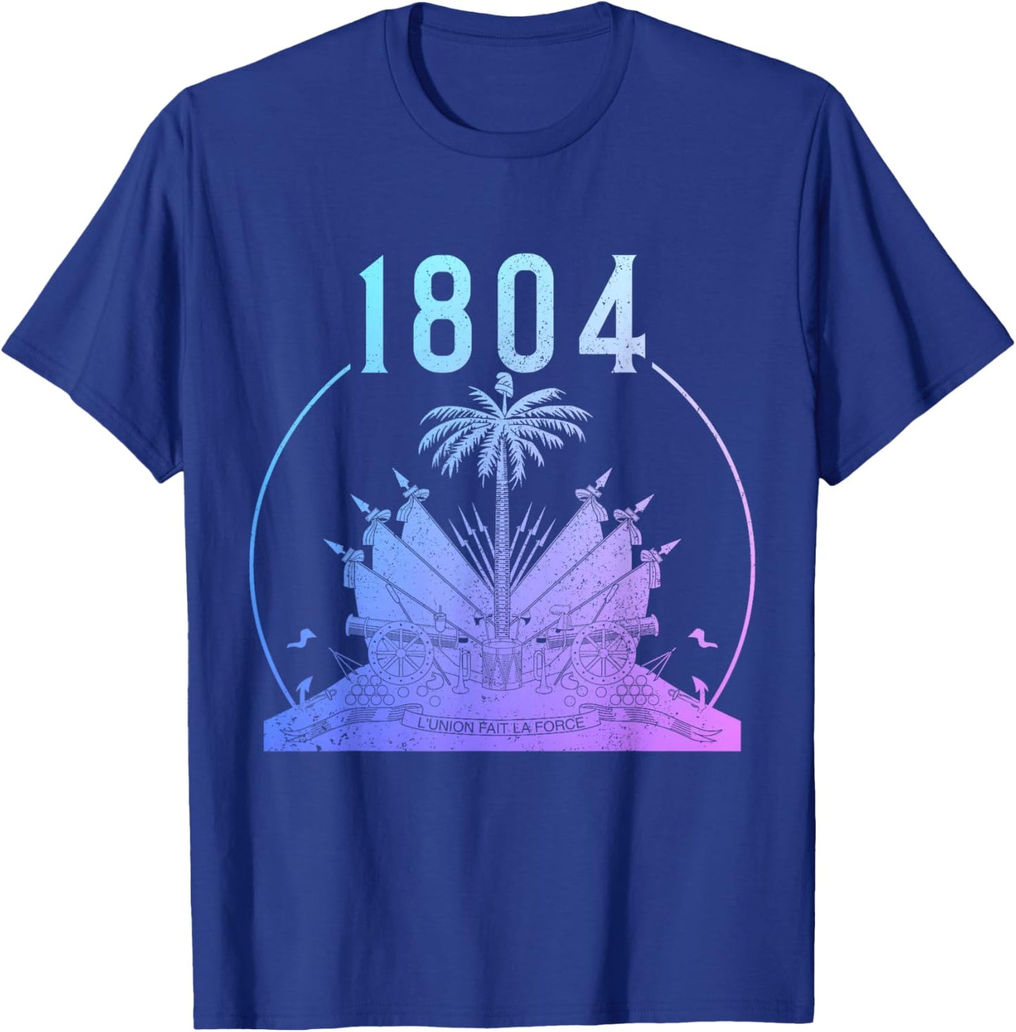 Haitian Flag Day Pride 1804 Haiti First Black Republic T-Shirt - T-Shirt | Royal
