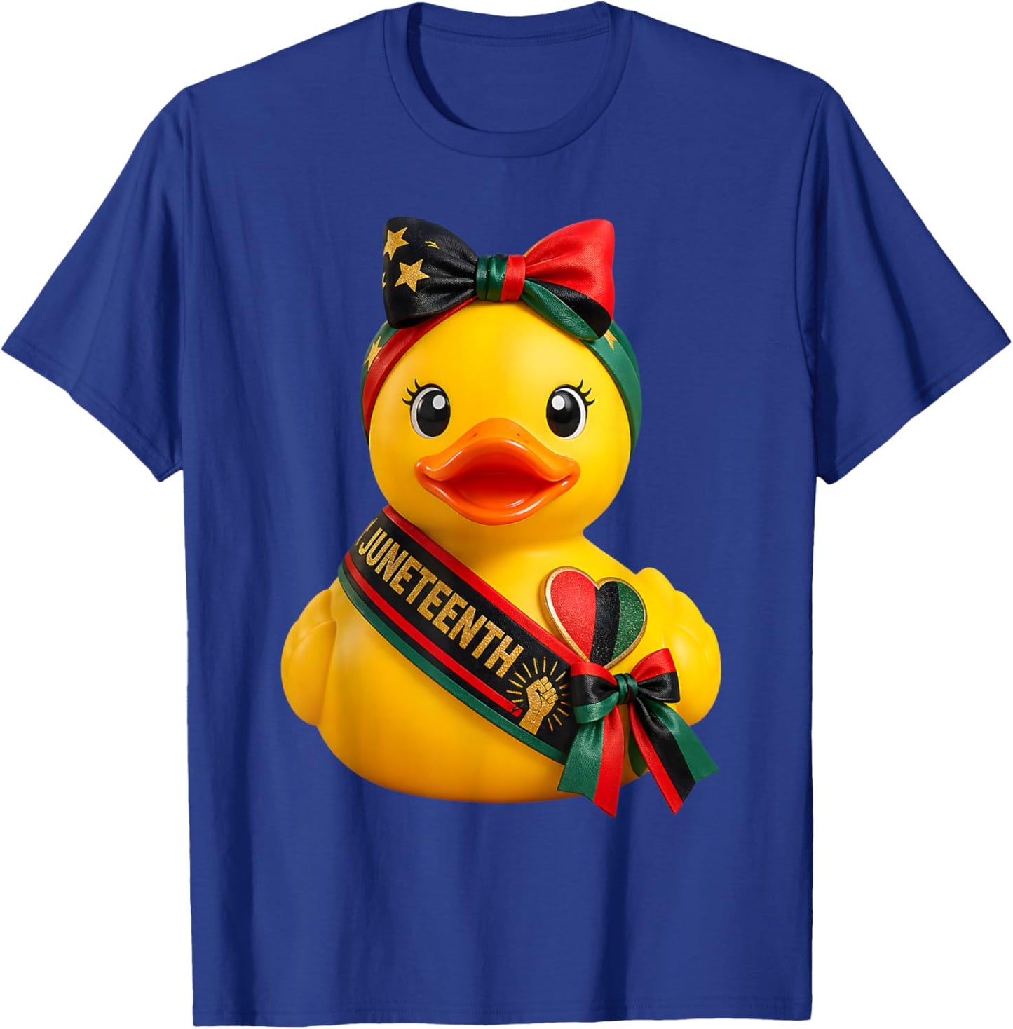 Rubber Duck Juneteenth T-Shirt - T-Shirt | Royal