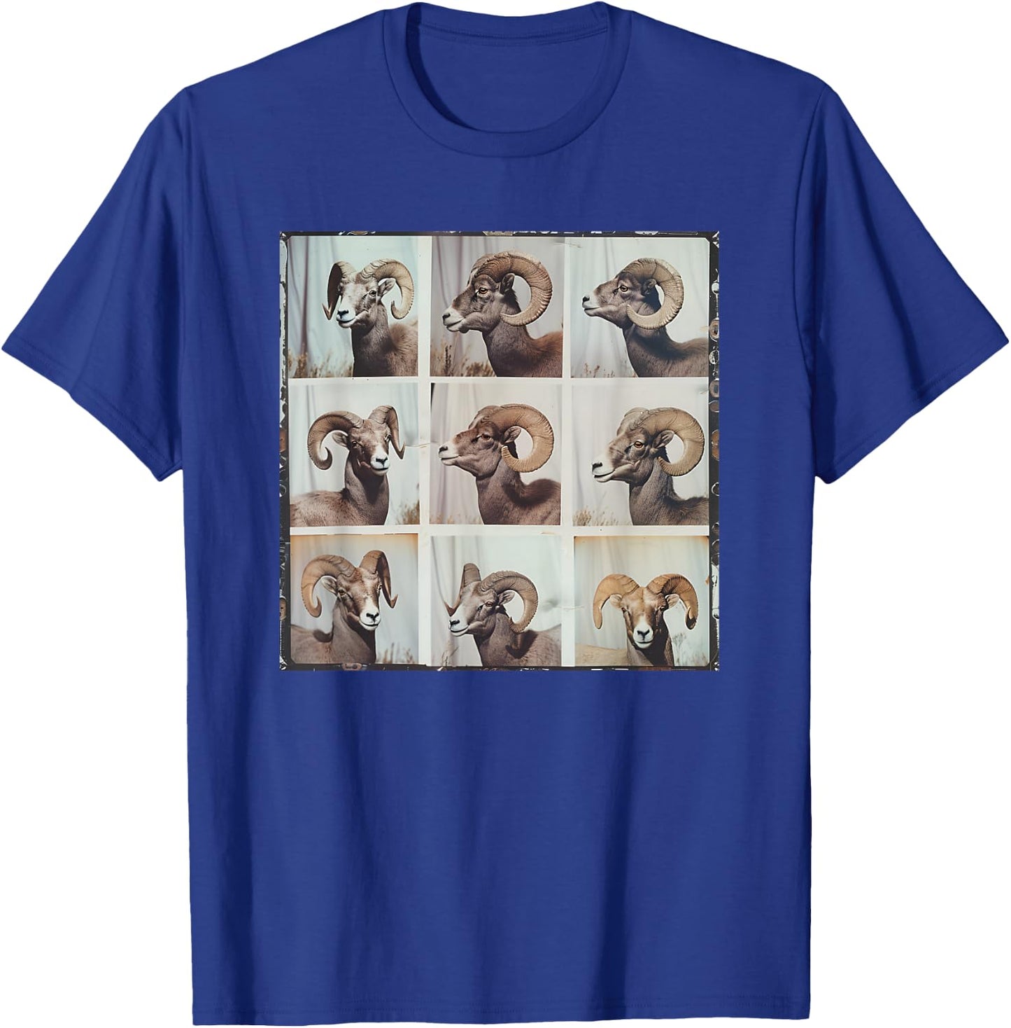 Bighorn Sheep Ram Mountain Sheep Funny Animal Photobooth T-Shirt - T-Shirt | Royal