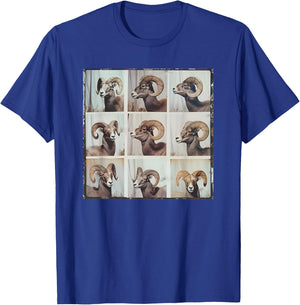 Bighorn Sheep Ram Mountain Sheep Funny Animal Photobooth T-Shirt - T-Shirt | Royal