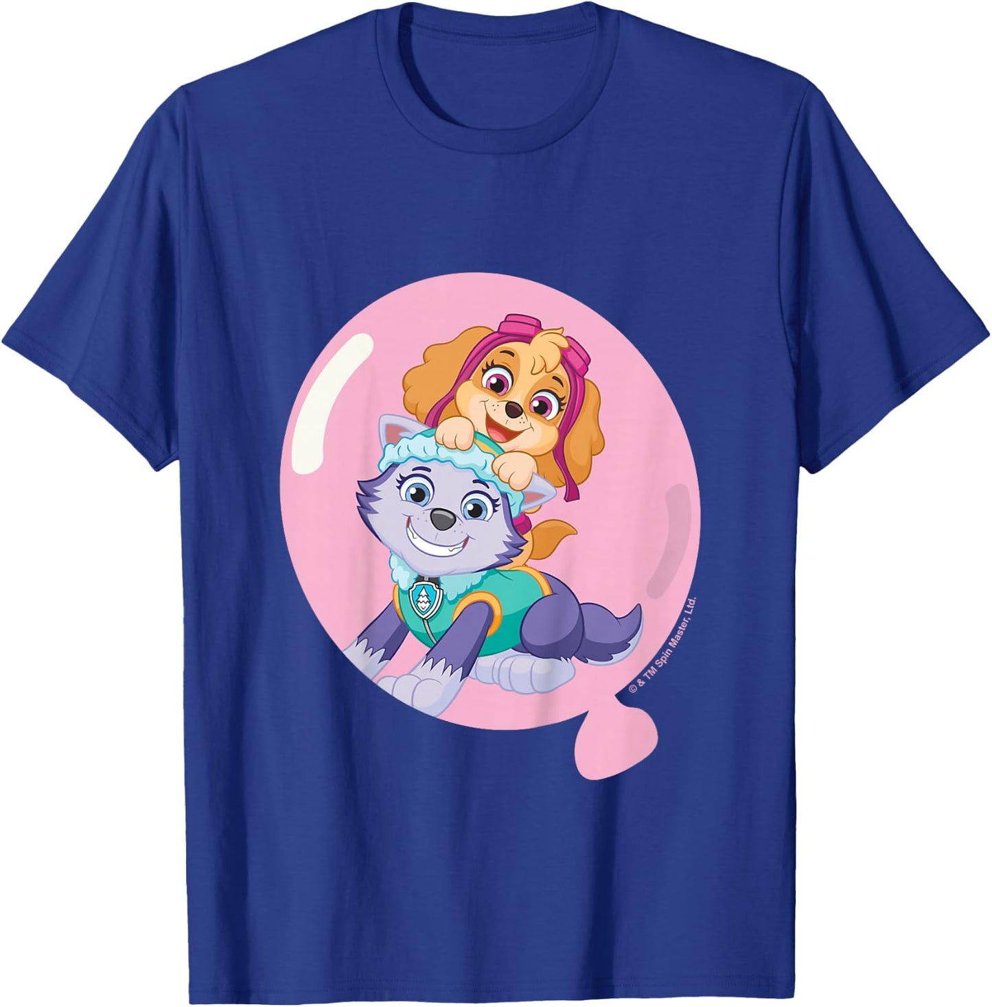 PAW Patrol Skye & Everest Cute Balloon Portrait T-Shirt - T-Shirt | Royal