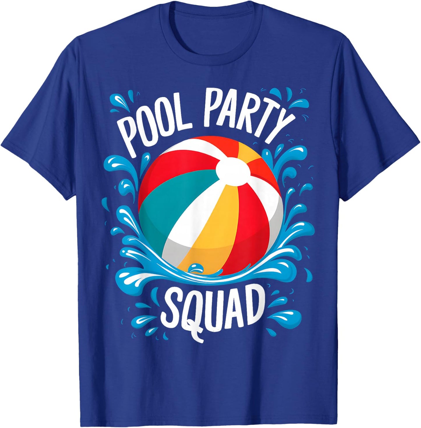 Pool Party Squad T-Shirt - T-Shirt | Royal