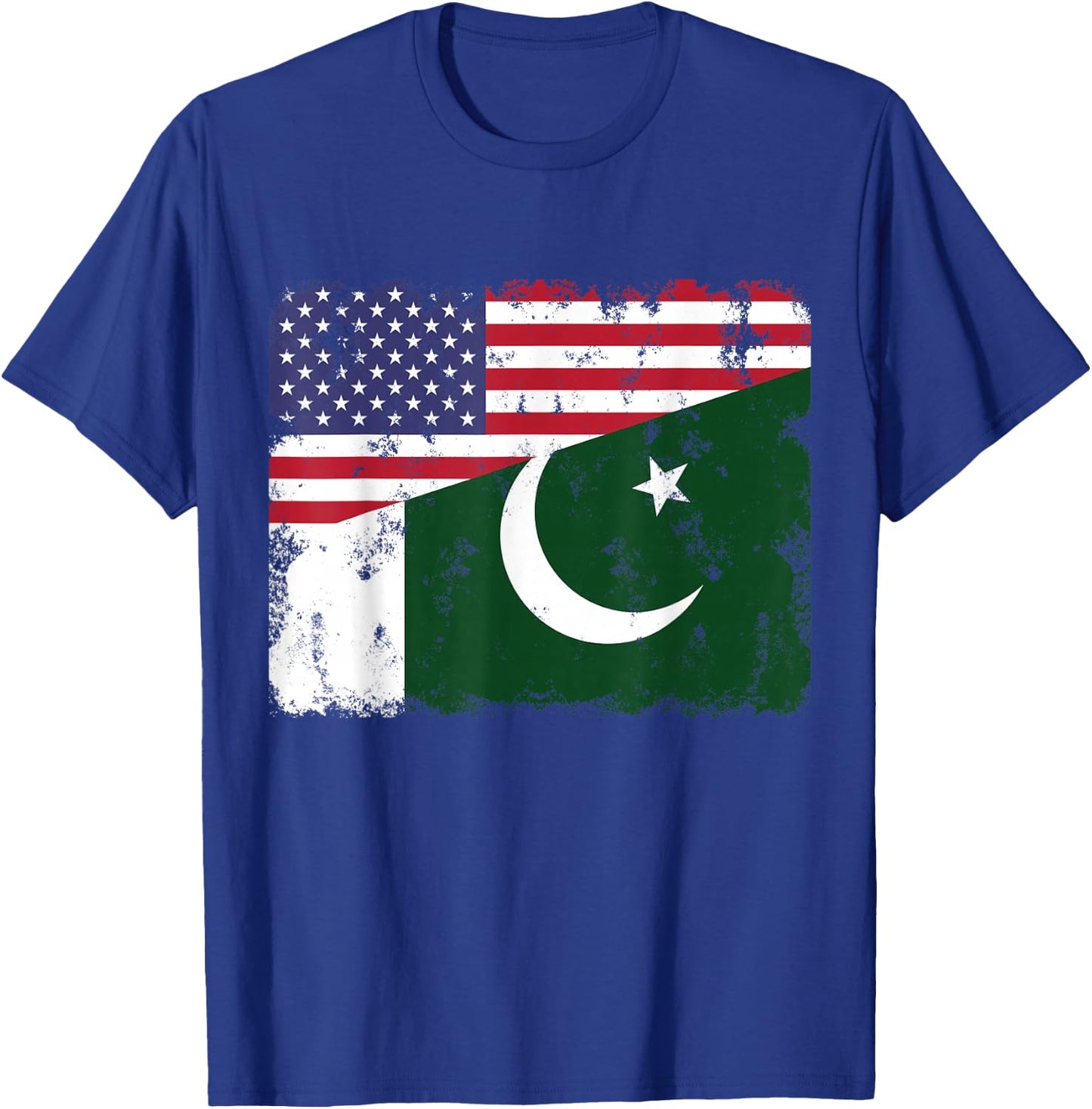 Pakistan Pride Pakistani American Flag Roots Heritage T-Shirt - T-Shirt | Royal