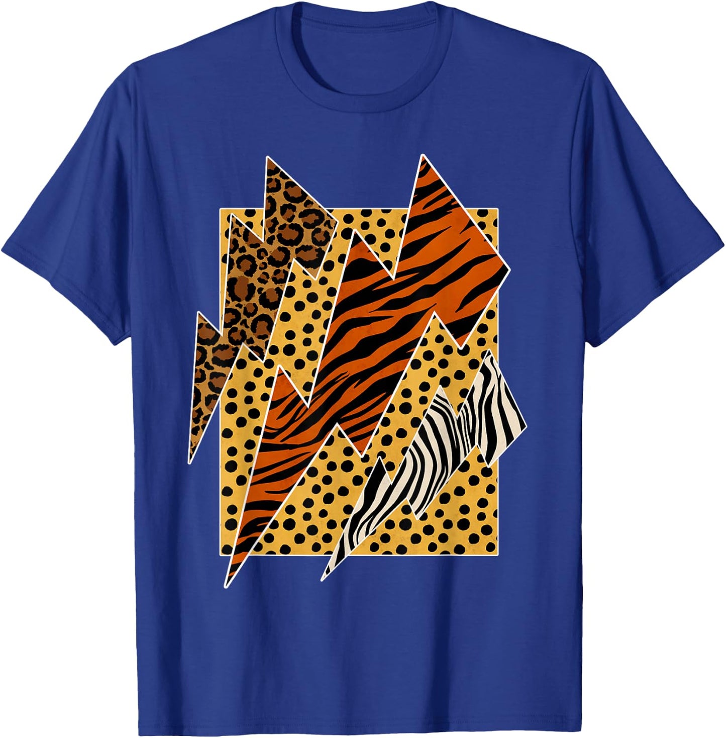 Leopard Tiger Cheetah Zebra Lightning Animal Print Shirt T-Shirt - T-Shirt | Royal
