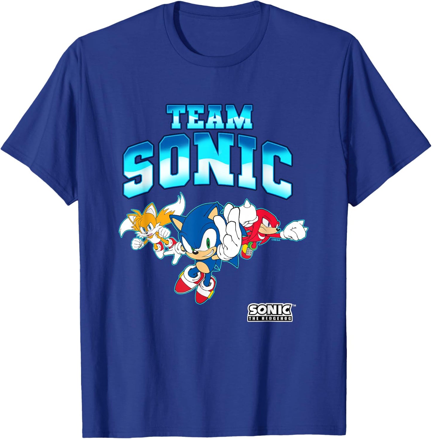Sonic The Hedgehog Team Sonic Epic Group Shot T-Shirt - T-Shirt | Royal