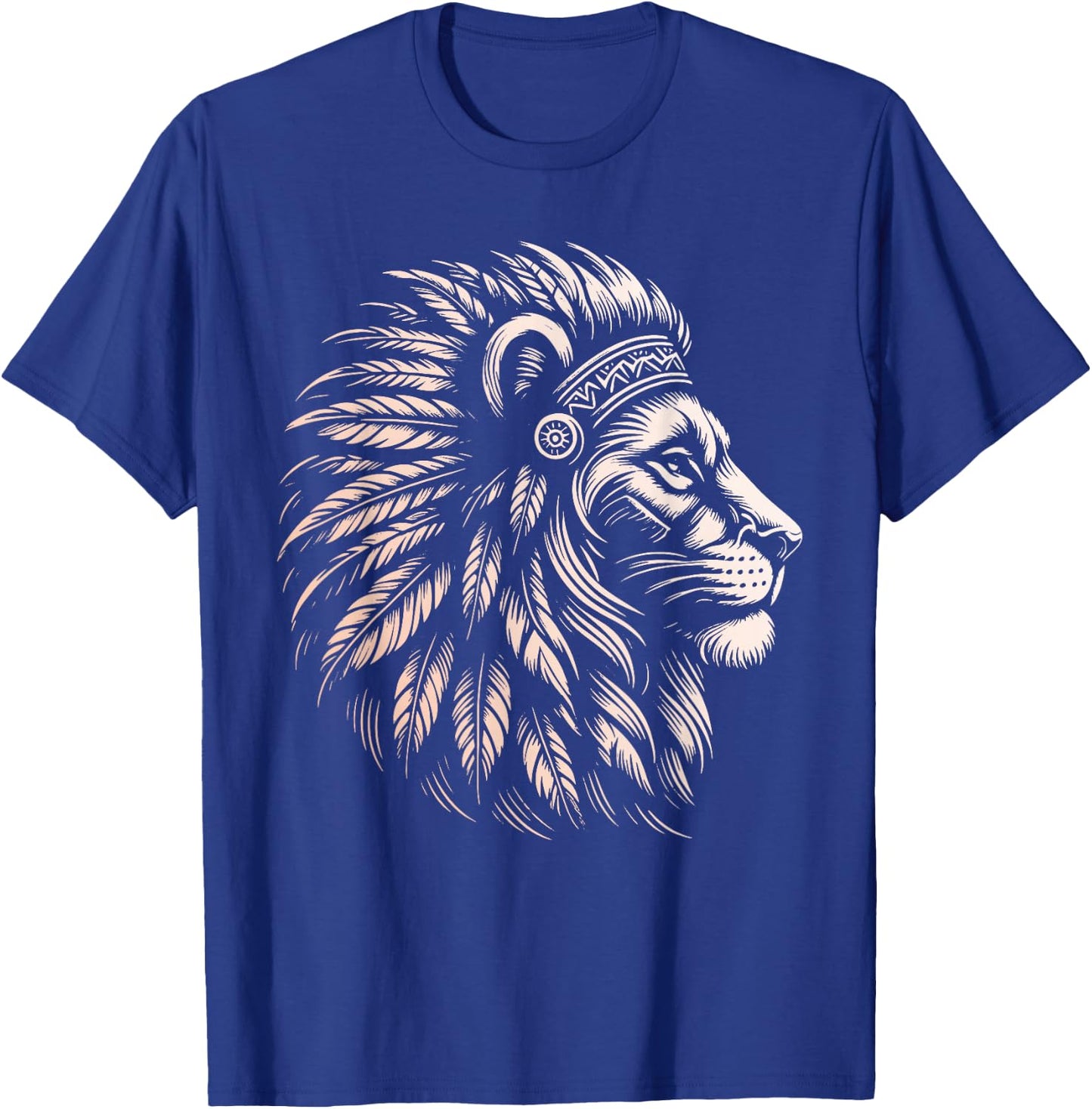Native American Indian Day Pride Indigenous Cherokee Lion T-Shirt - T-Shirt | Royal