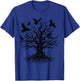Retro Gothic Raven Tree T-Shirt - T-Shirt | Royal