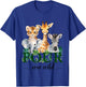 Kids Jungle Birthday Four Ever Wild Zoo Safari Party 4th Animals T-Shirt - T-Shirt | Royal