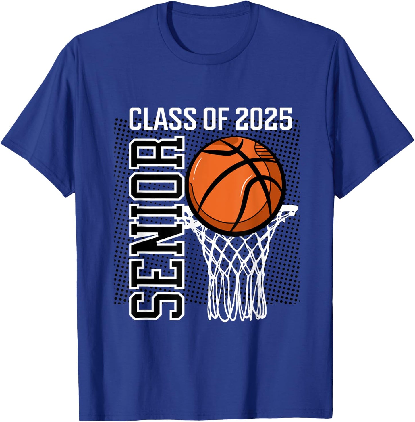 Senior 2025 basketball class of 25 seniors team player T-Shirt - T-Shirt | Royal