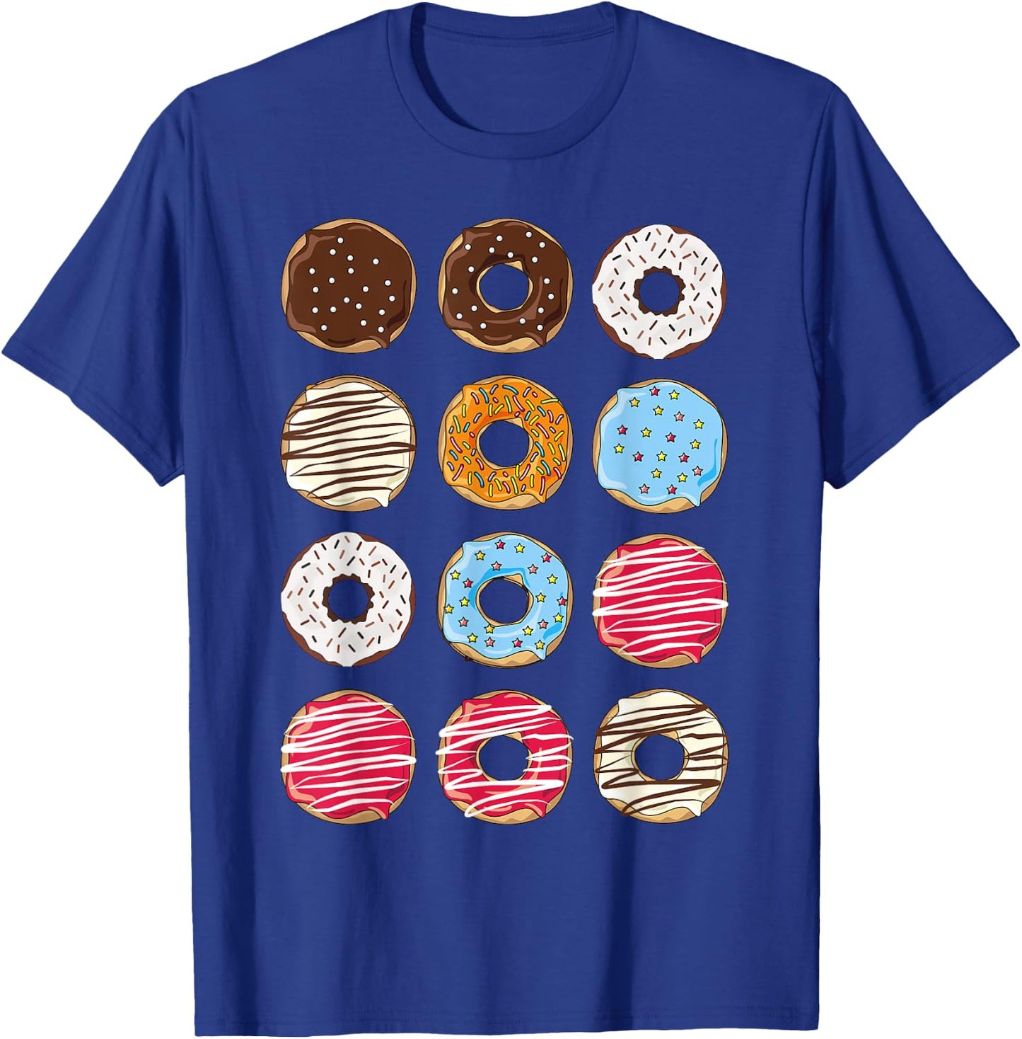 Dozen Donuts Doughnut Box Donut Halloween Costume Dress-up T-Shirt - T-Shirt | Royal