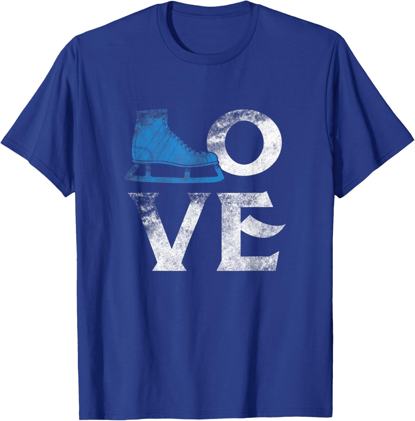 Love Figure Ice Skating Sport T Shirt Skate Lover Rink T-Shirt - T-Shirt | Royal
