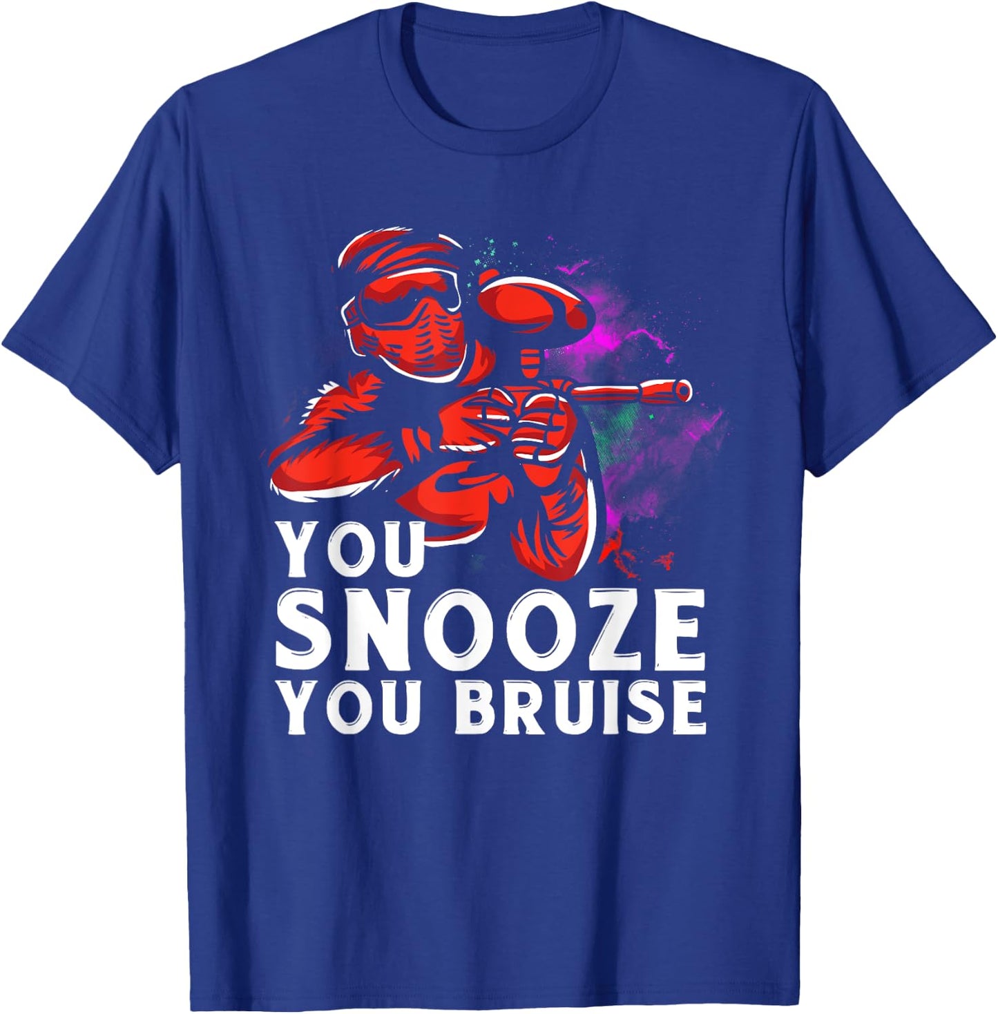 Funny Paintball Design Boys Kids Paintball Player T-Shirt - T-Shirt | Royal