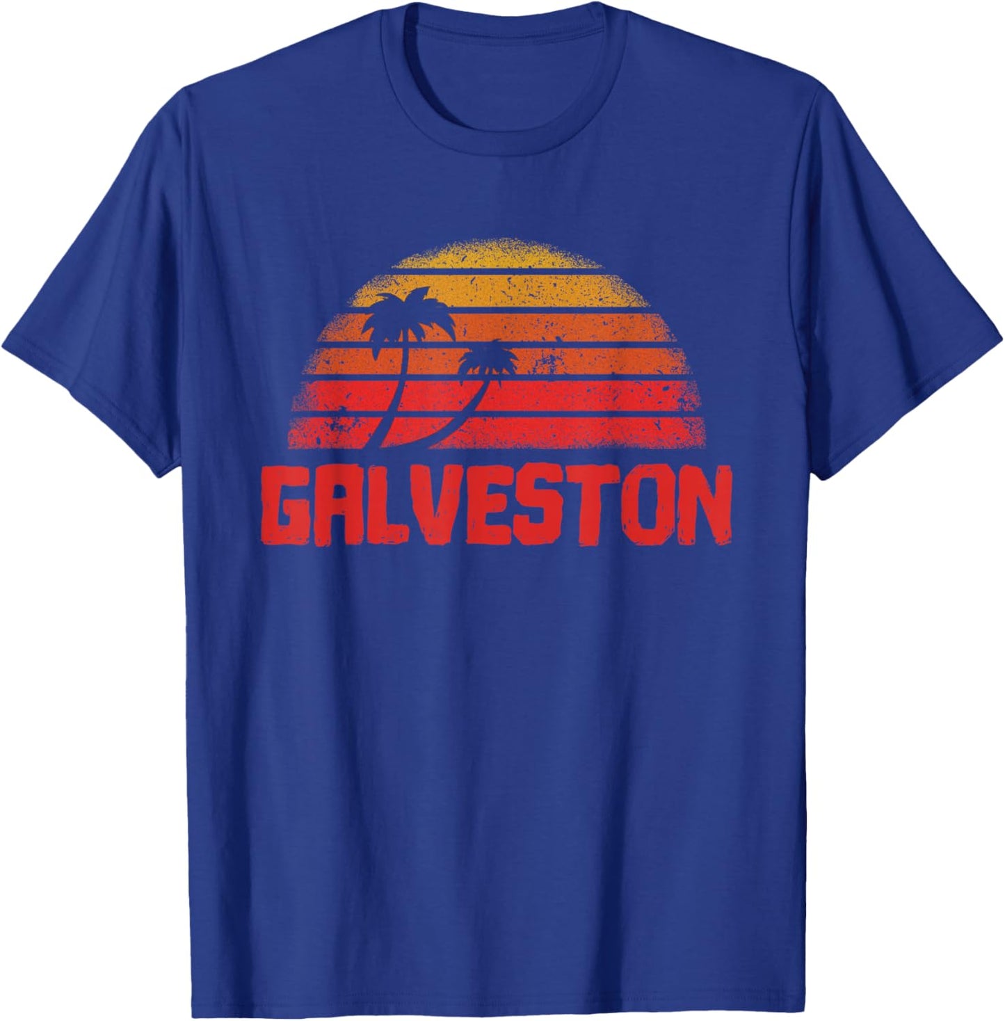 Galveston Vintage Retro 70s Throwback T-Shirt - T-Shirt | Royal