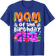 Mom Under Sea Birthday Party Girls Ocean Sea Animals Themed T-Shirt - T-Shirt | Royal