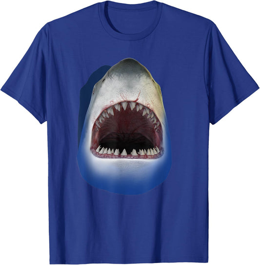 Shark Face, Sharks Costume T-Shirt - T-Shirt | Royal