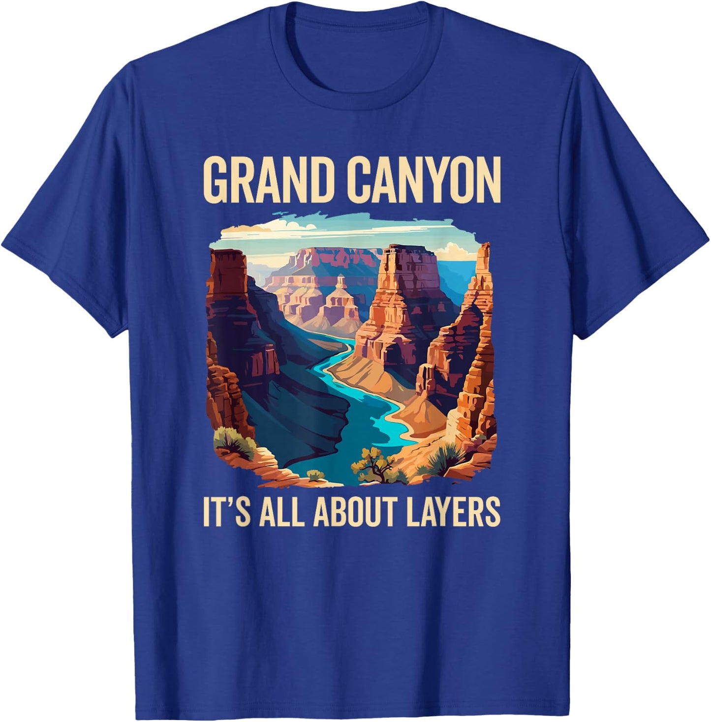 Funny Grand Canyon National Park, Geology and Rocks Lover T-Shirt - T-Shirt | Royal