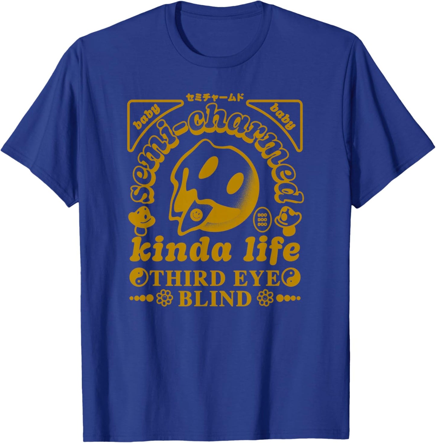 Third Eye Blind Semi-Charmed Melted Smiley T-Shirt - T-Shirt | Royal