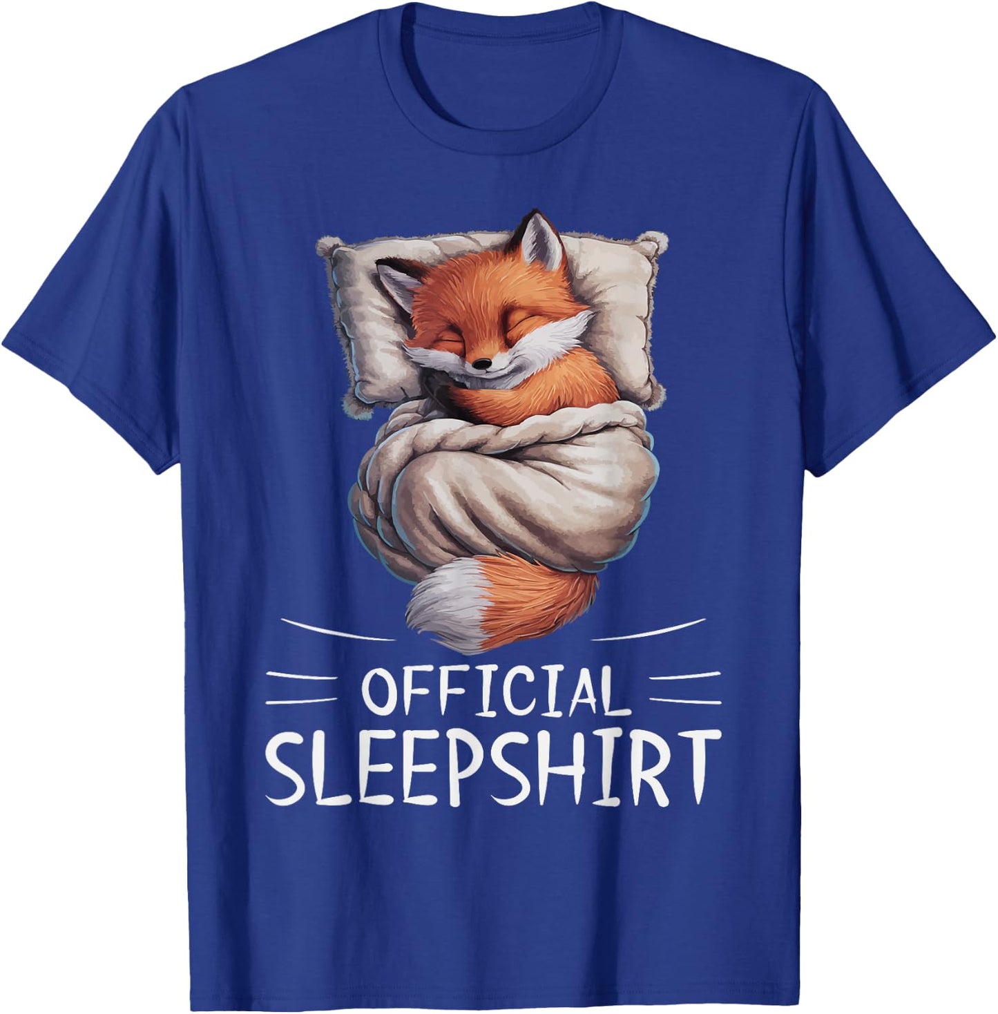Fox Animal Official Sleepshirt Pajamas Nightgown T-Shirt - T-Shirt | Royal