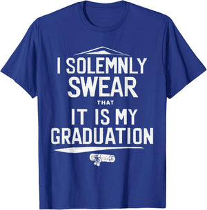 I Solemnly Swear That It's My Graduation Class of 2024 Grad T-Shirt - T-Shirt | Royal