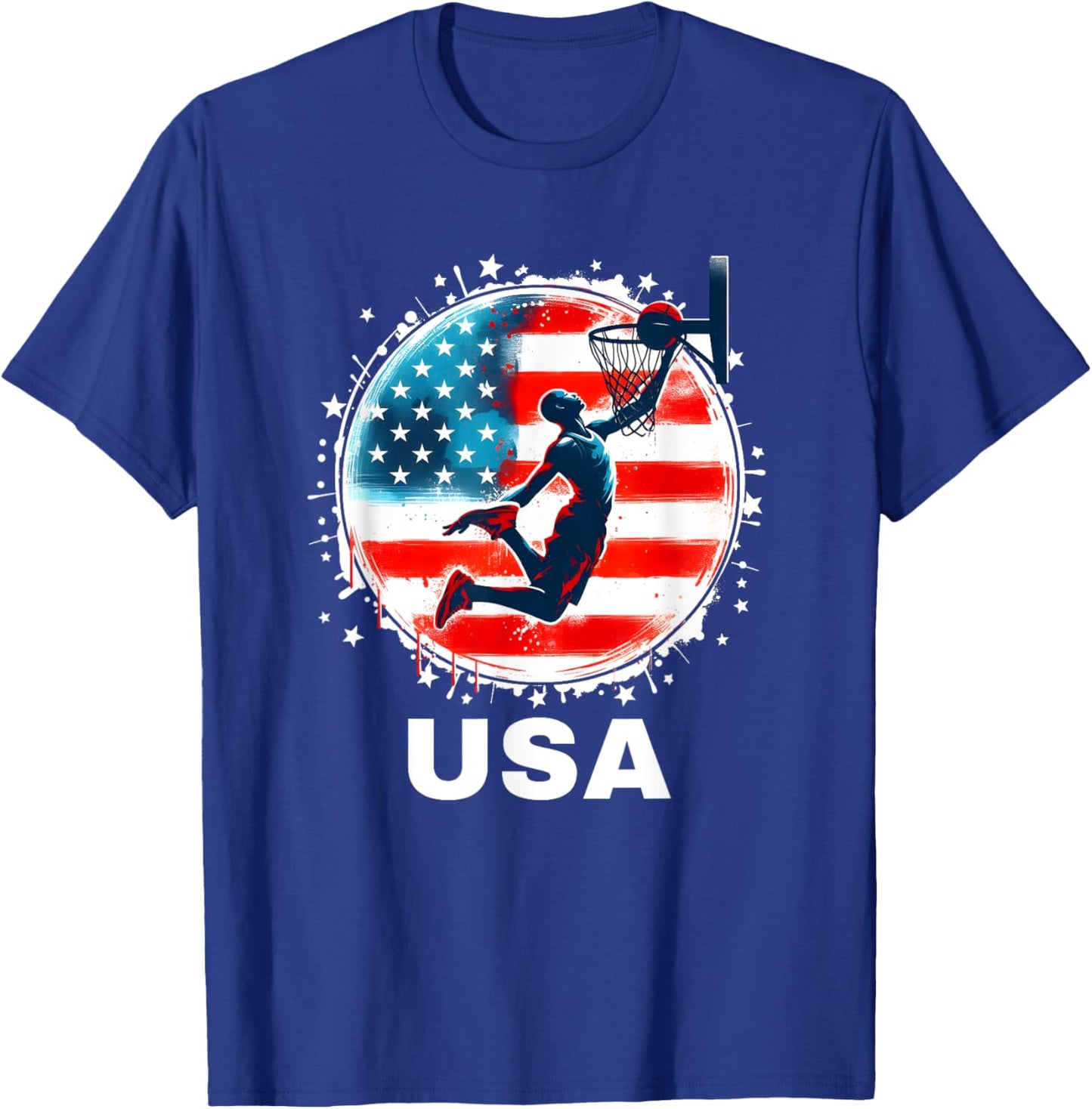 Basketball USA Team Men Women Kids Basketball Apparel USA T-Shirt - T-Shirt | Royal