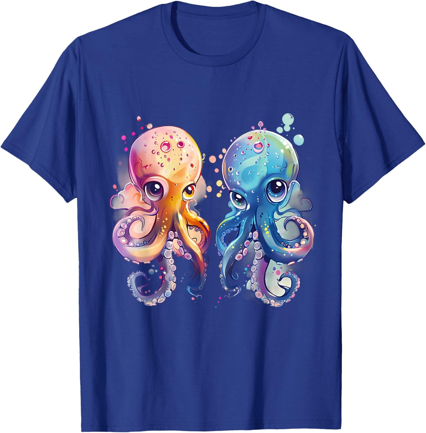 Octopus Sea Creature Artwork Sea Ocean Octopus Cthulhu T-Shirt - T-Shirt | Royal