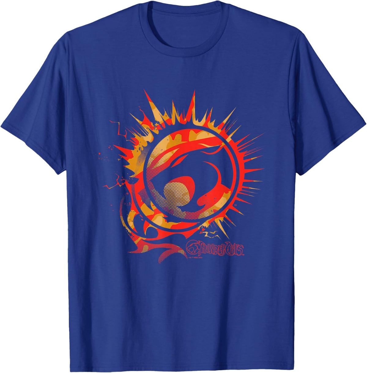 ThunderCats Logo on Fire T-Shirt - T-Shirt | Royal