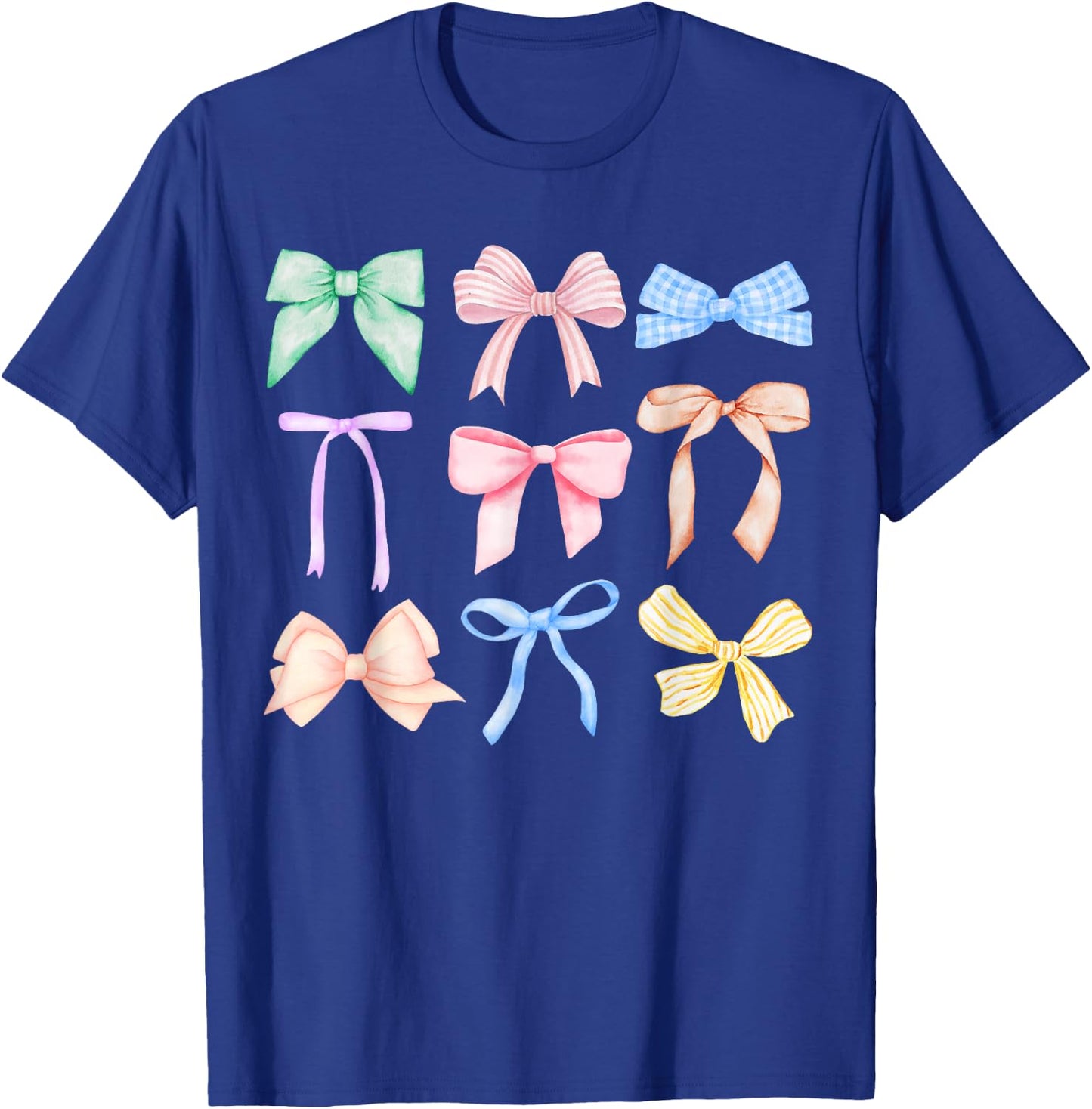 Bows Coquette Bow Coquette Aesthetic Preppy Girly Girl T-Shirt - T-Shirt | Royal