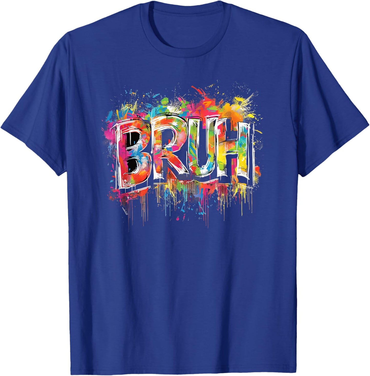 Boys Bruh Meme Funny Saying Teens Graffiti Aesthetic Kids T-Shirt - T-Shirt | Royal