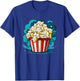 Popcorn Explosion Cartoon Movie Time T-Shirt - T-Shirt | Royal
