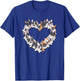 Heart French Bulldog Frenchie Bulldogs T-Shirt - T-Shirt | Royal
