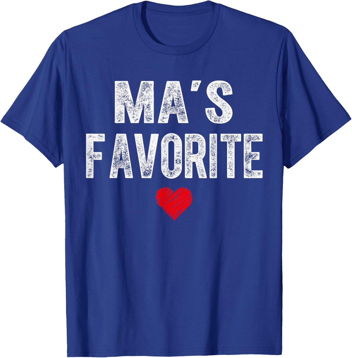 MA’S Favorite Heart Graphic for Mothers Day Grandchild T-Shirt - T-Shirt | Royal