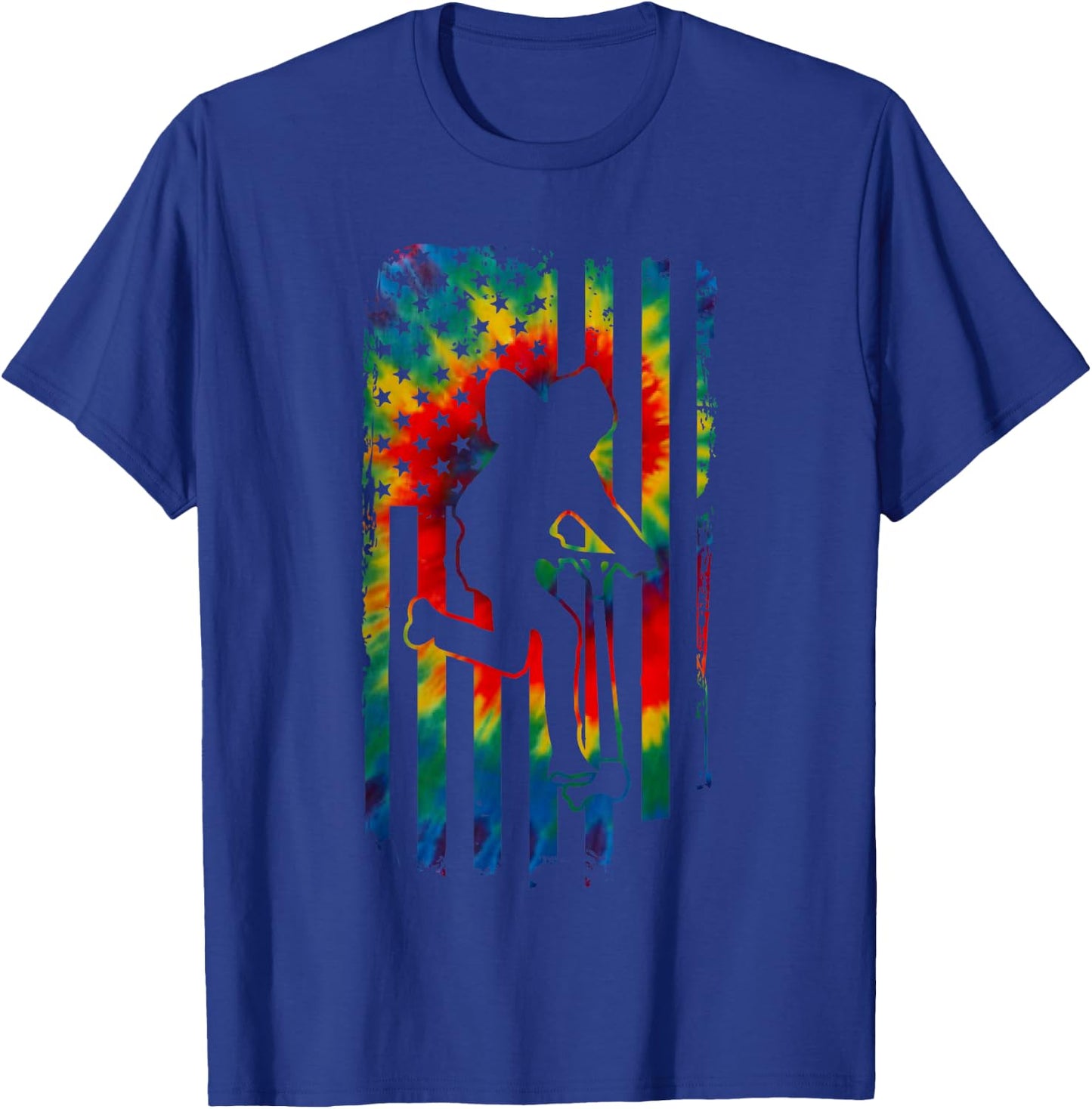 Tie Dye American Stunt Scooter Kick Trick Competition Shirt T-Shirt - T-Shirt | Royal