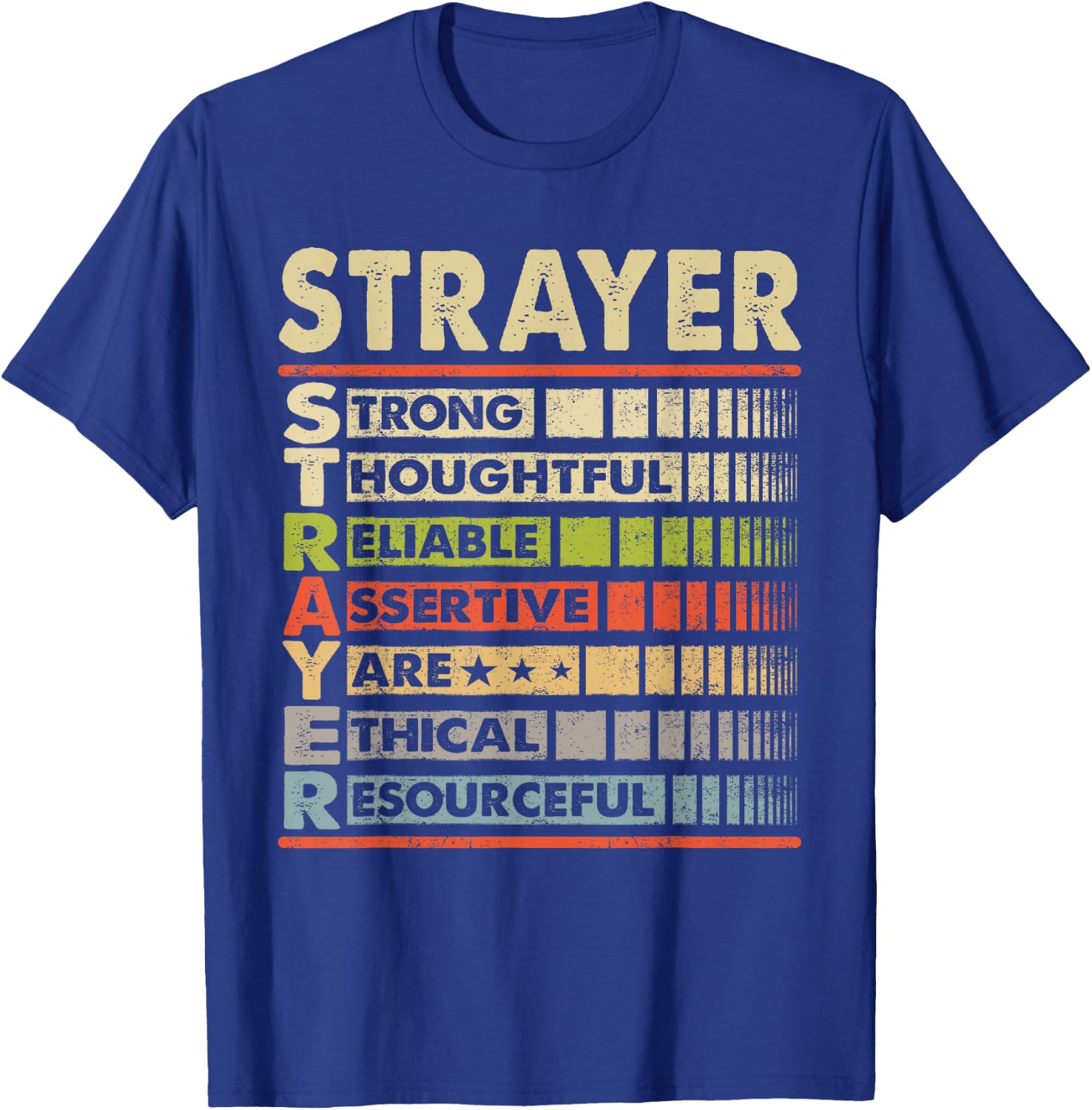 STRAYER Family Name, STRAYER Last Name Team T-Shirt - T-Shirt | Royal